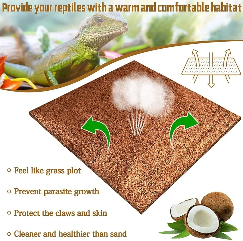 Reptiel Tapijt Natuurlijke Kok - Substrate Coconut Fiber recensie en prijs