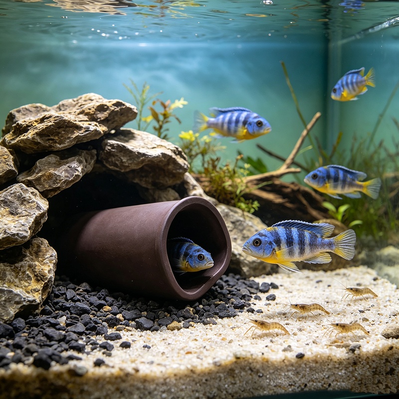 Nieuwe aquariumgrot, keramisch - Hide Cave Ceramic recensie en prijs
